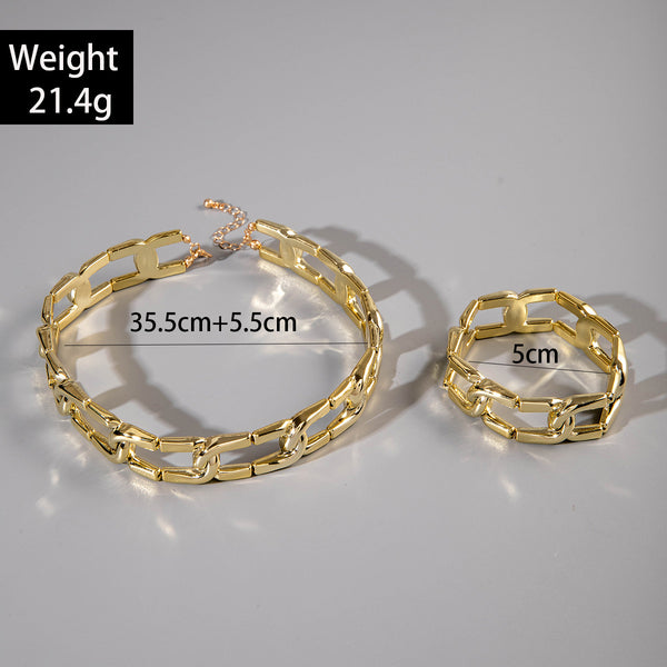 Gold CCB Choker Set