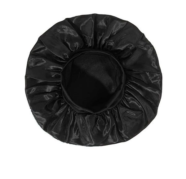 Wide Brim Satin Elastic Sleeping Cap