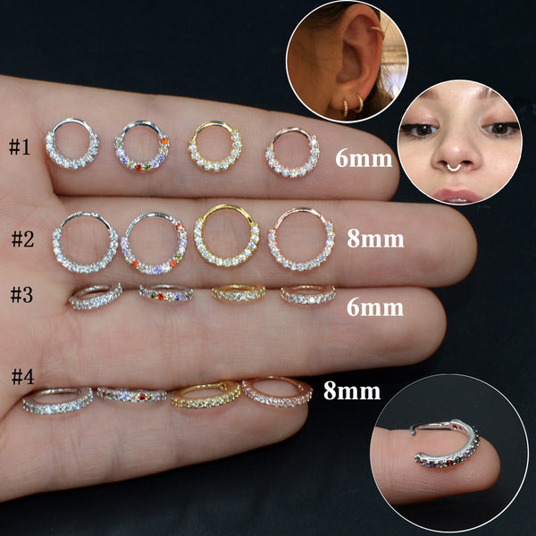 Zircon Nose/Ear Cartilage Clip