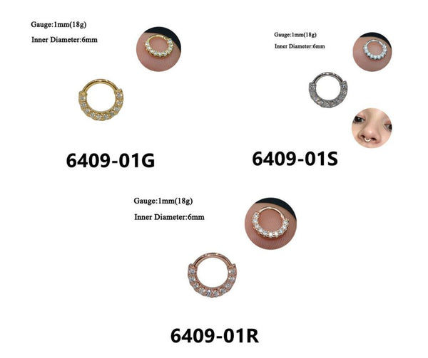 Zircon Nose/Ear Cartilage Clip
