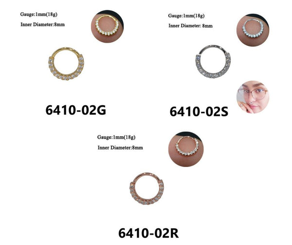 Zircon Nose/Ear Cartilage Clip
