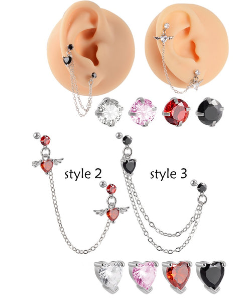 Chain Pendant Earrings