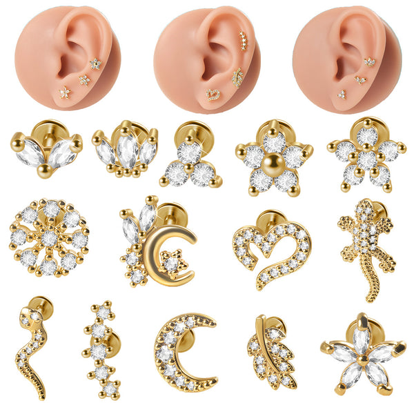 Stainless Steel Gold Stud