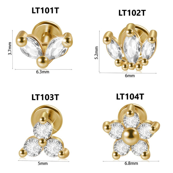 Stainless Steel Gold Stud