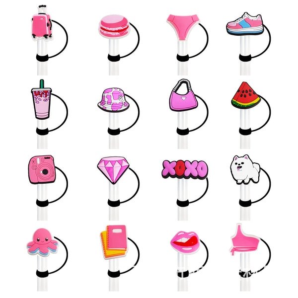 Pink Series Straw Covers 10mm (3 for $10.00)