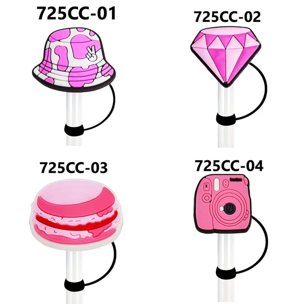 Pink Series Straw Covers 10mm (3 for $10.00)