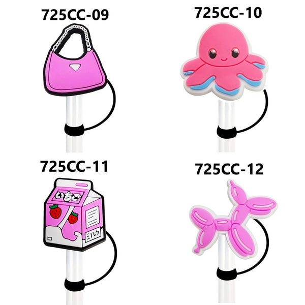 Pink Series Straw Covers 10mm (3 for $10.00)