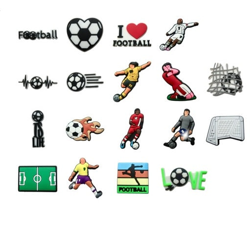 Footbal Croc Charms XH18