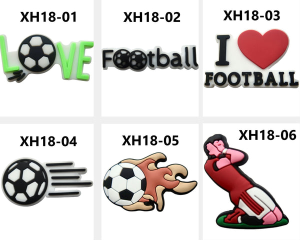 Footbal Croc Charms XH18