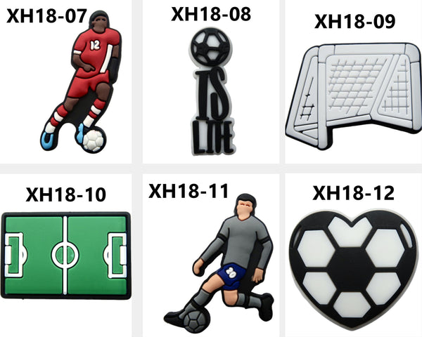 Footbal Croc Charms XH18