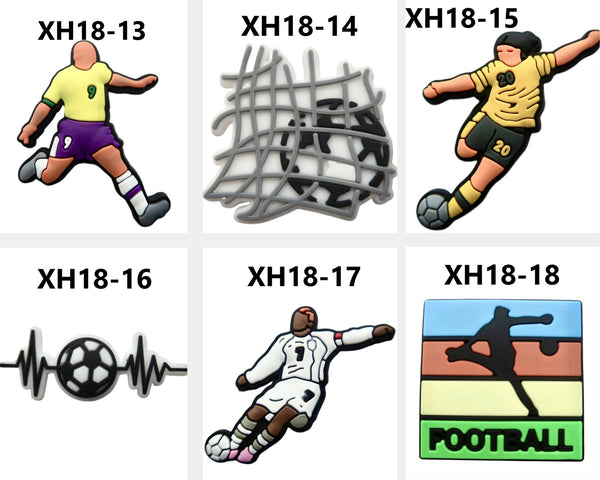 Footbal Croc Charms XH18