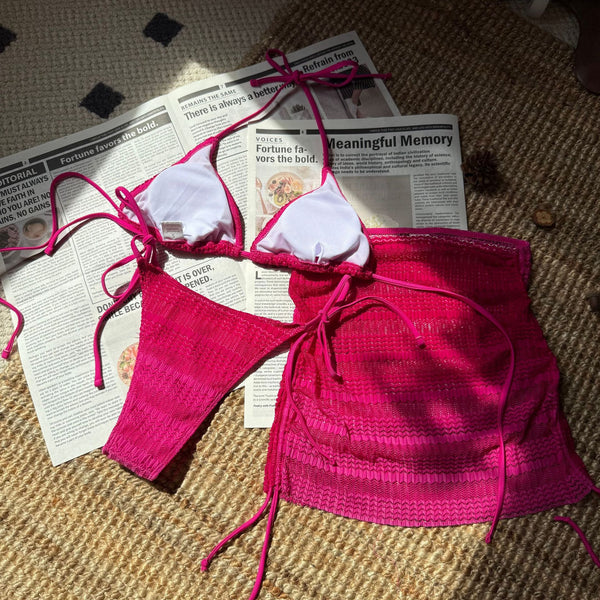 Gradient Mesh 3 Piece Bikini