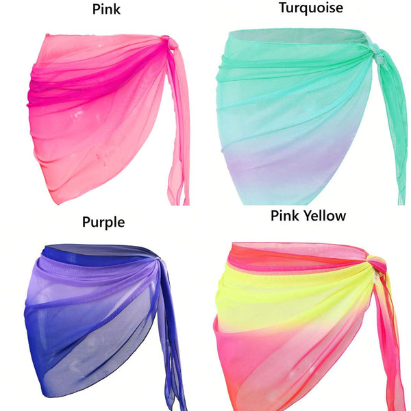 Gradient Color Beach Skirt