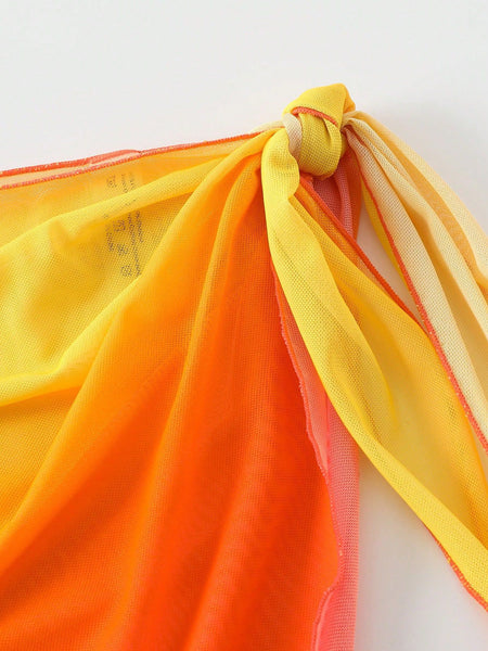 Gradient Color Beach Skirt