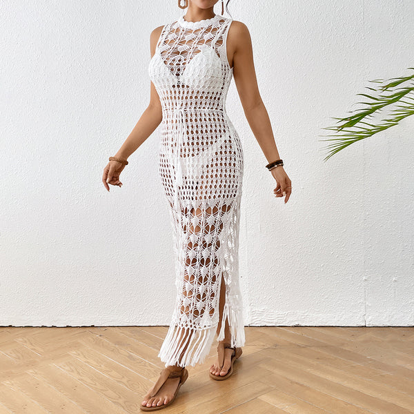Long Crochet Dress Beach Shawl