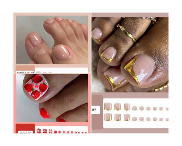 Press On Toe Nails J