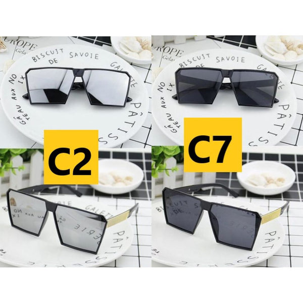 Large Square Frame Sunglasses