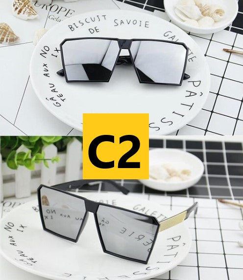 Large Square Frame Sunglasses