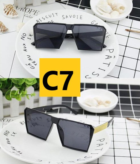 Large Square Frame Sunglasses