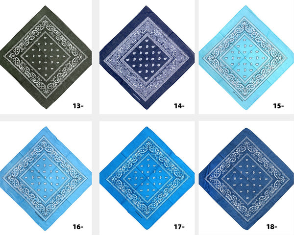 Cotton Square Bandanas (3 for $10)