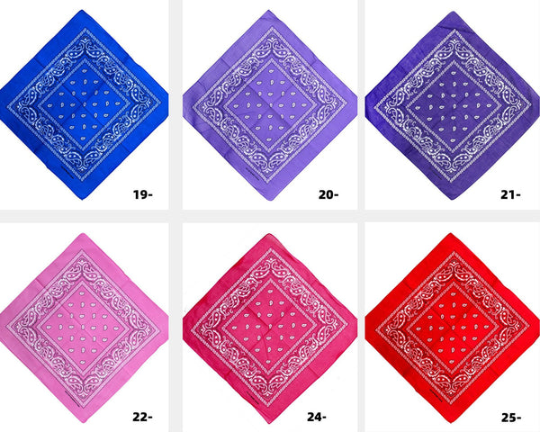 Cotton Square Bandanas (3 for $10)