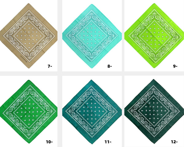 Cotton Square Bandanas (3 for $10)