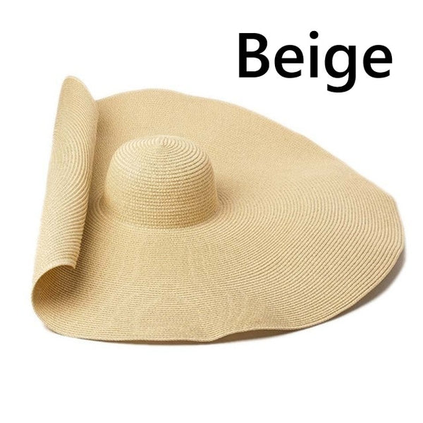 Foldable Big Brim Straw Hat