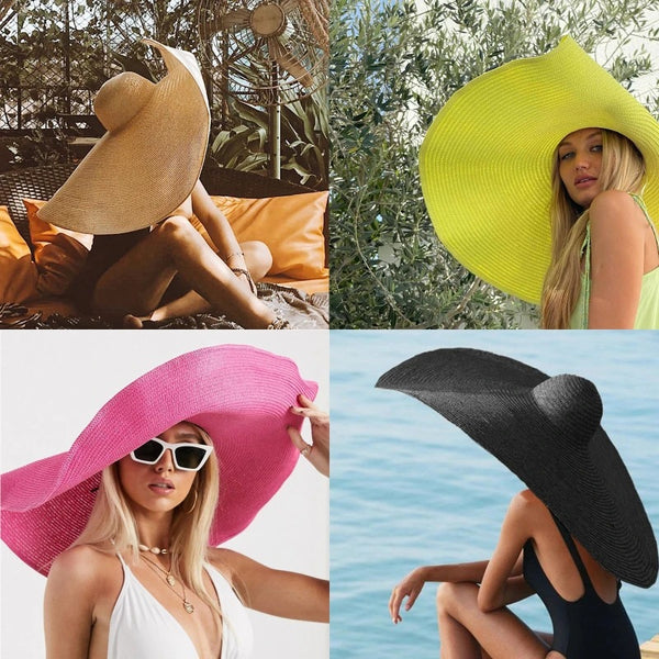Foldable Big Brim Straw Hat