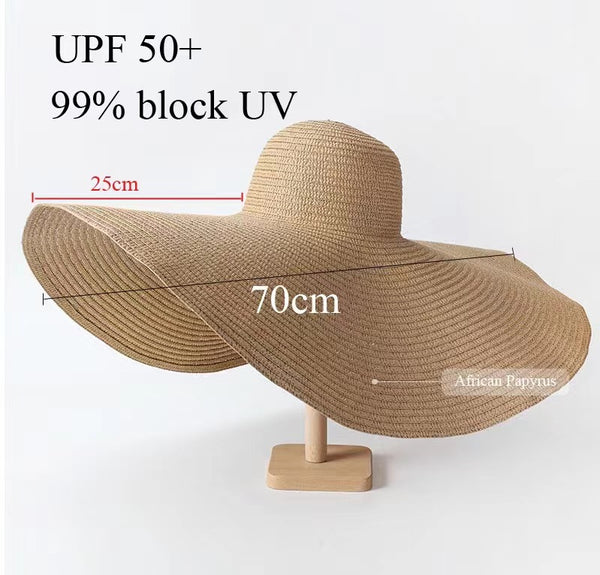Foldable Big Brim Straw Hat