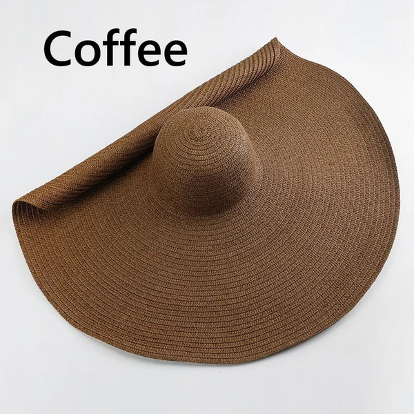 Foldable Big Brim Straw Hat