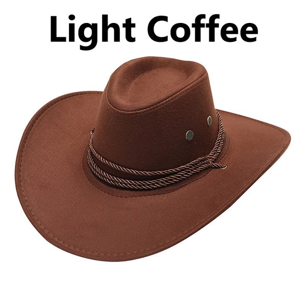New Western Suede Cowboy Hat