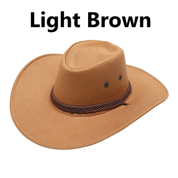 New Western Suede Cowboy Hat
