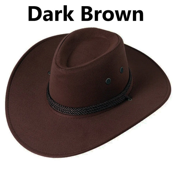 New Western Suede Cowboy Hat