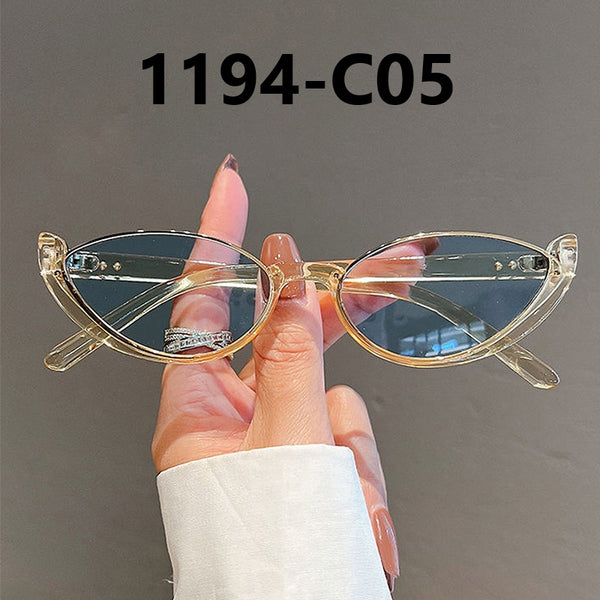 Cat Eye Half Frame Sunglasses