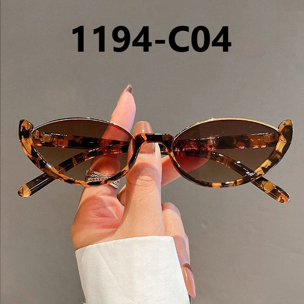 Cat Eye Half Frame Sunglasses