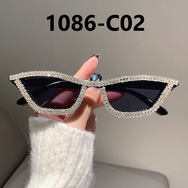 Diamond Studed Cat Eye Sunglasses