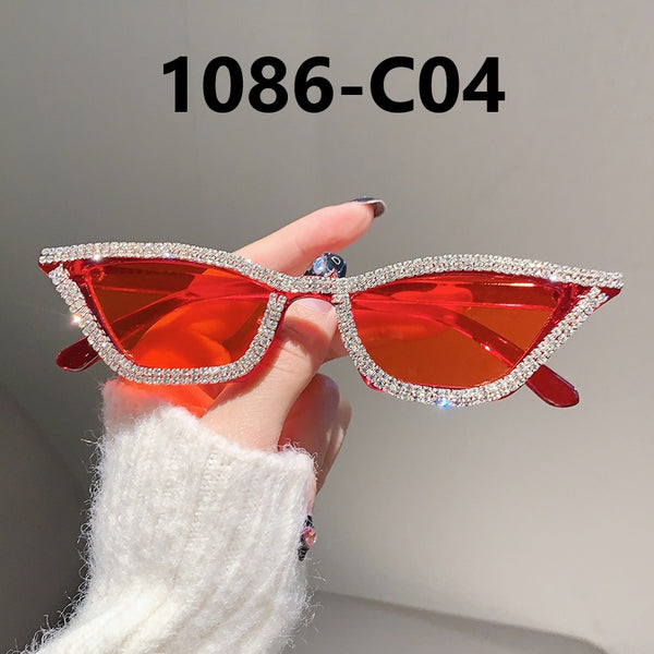 Diamond Studed Cat Eye Sunglasses