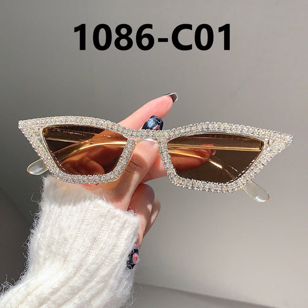Diamond Studed Cat Eye Sunglasses