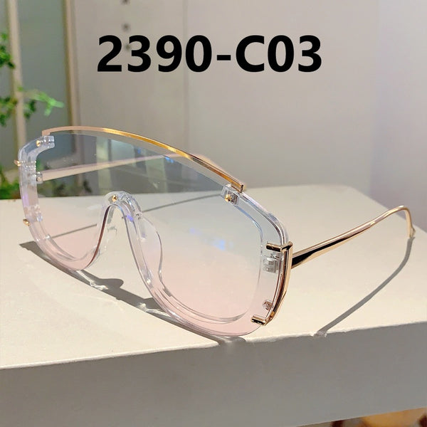 Large Frame Border Sunglasses