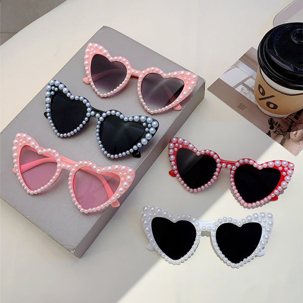Pearl Heart Shaped Sunglasses