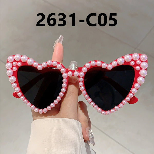 Pearl Heart Shaped Sunglasses