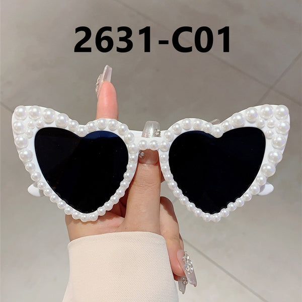 Pearl Heart Shaped Sunglasses