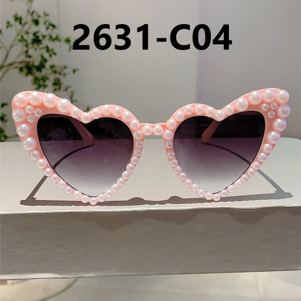 Pearl Heart Shaped Sunglasses