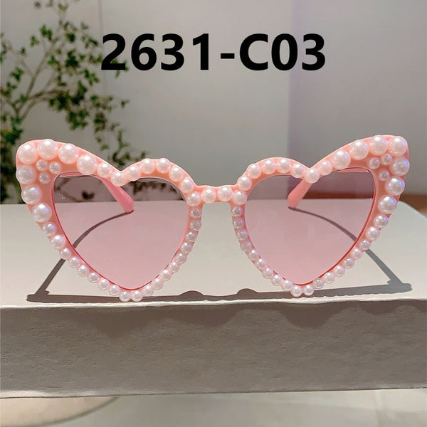 Pearl Heart Shaped Sunglasses