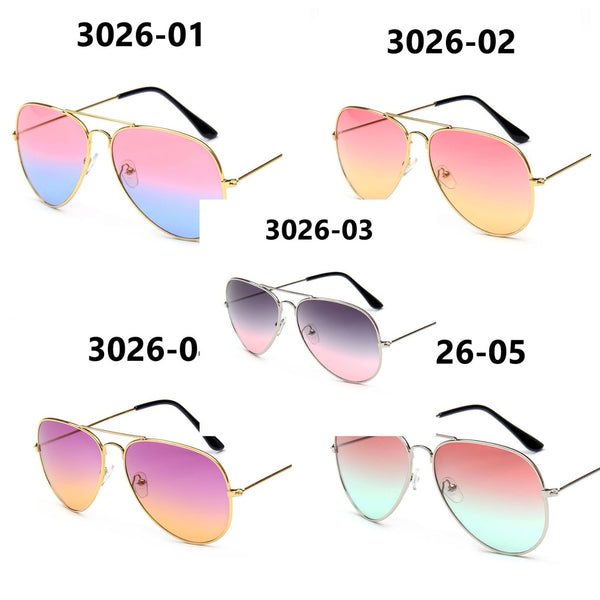 Gradient Color Aviator Sunglasses