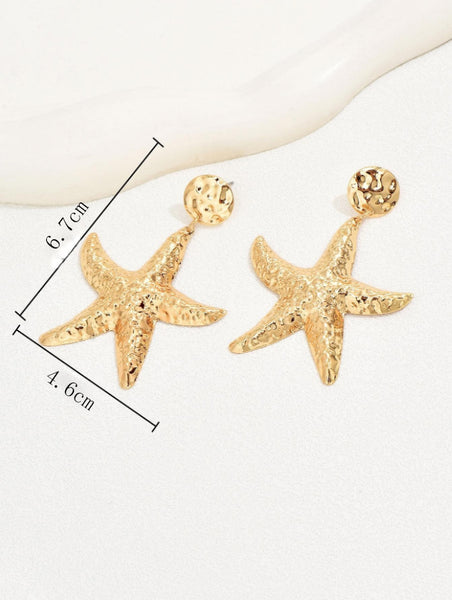 Starfish Gold Earrings