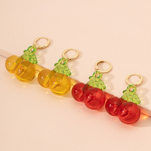 Retro Fruit Cherry Earrings