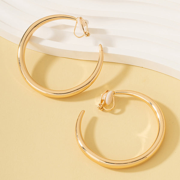 Clip On Large Hoop Earring