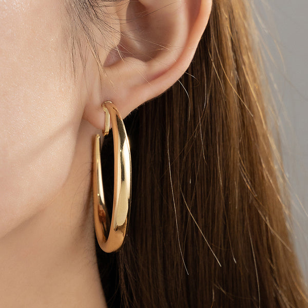 Clip On Large Hoop Earring