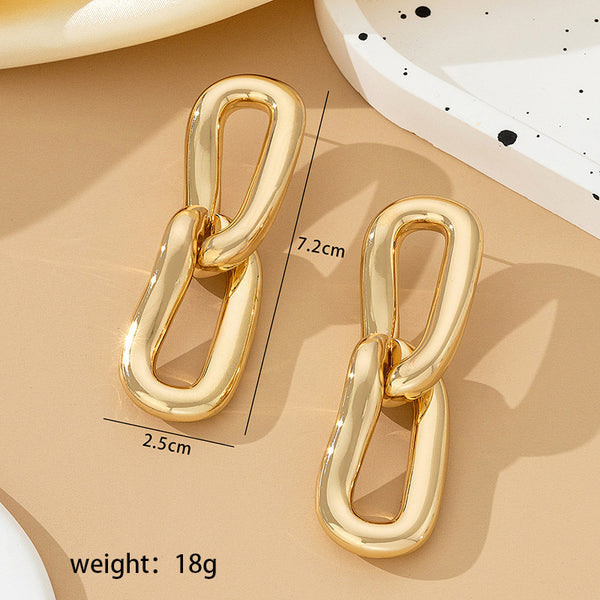 Metal Chain Style Earrings